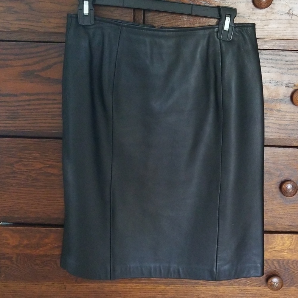 Leather skirt